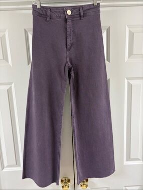 Zara The Marine Straight Jeans. Purple Color. Sz 36/4. Great Condition!!